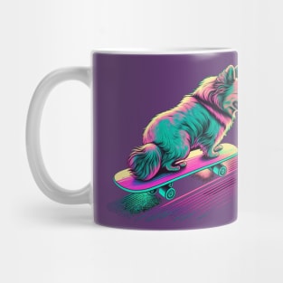 Dog on a Skateboard Mug